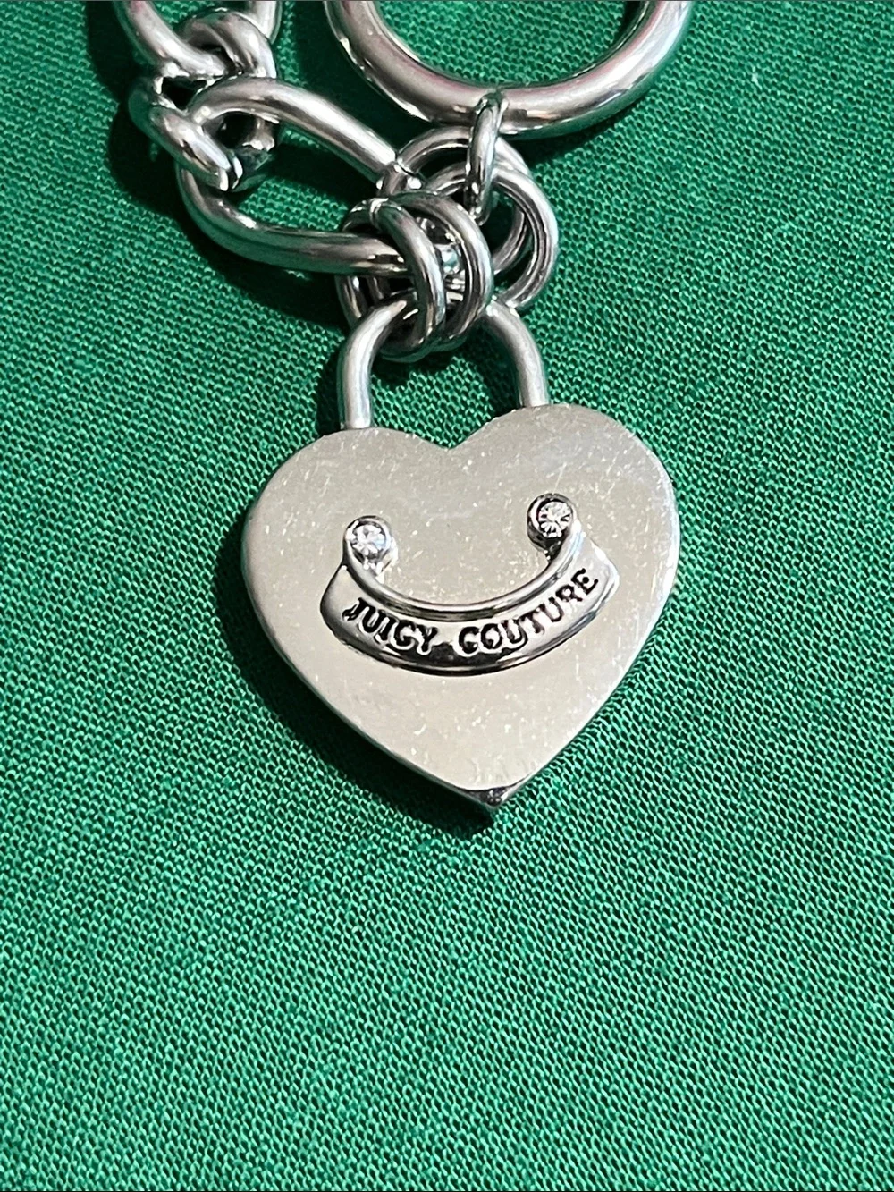 Juicy Couture Silver Chain Bracelet with Yellow Floral Enamel Cupcake  Charm